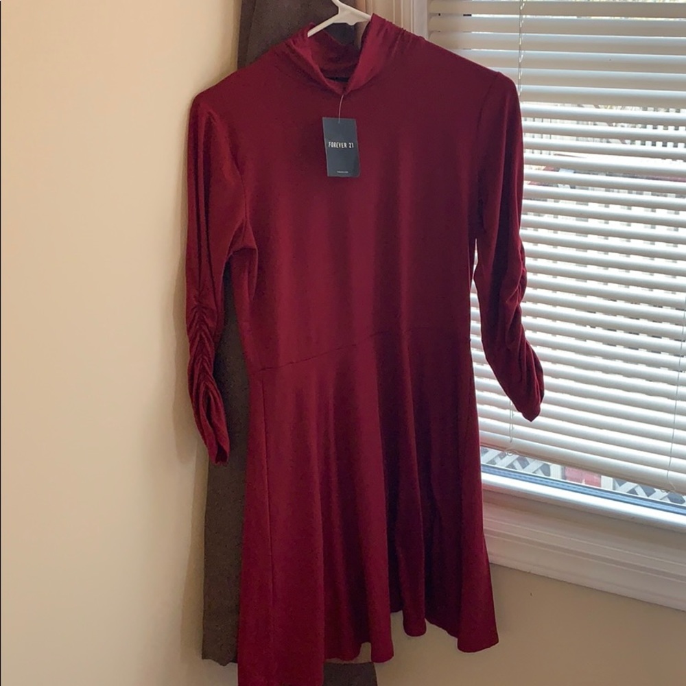 Forever 21 Dress. Size Large, burgundy color
